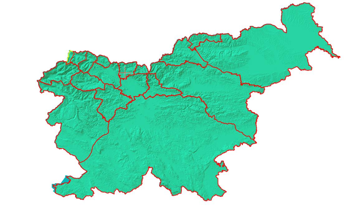 Teritorialna razdelitev med postajami GRS v Sloveniji